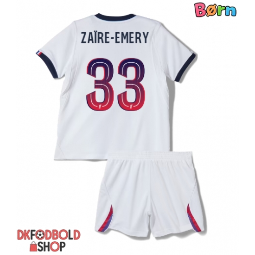 Paris Saint-Germain Warren Zaire-Emery #33 Udebanesæt Børn 2026-27 Kort ærmer (+ korte bukser)